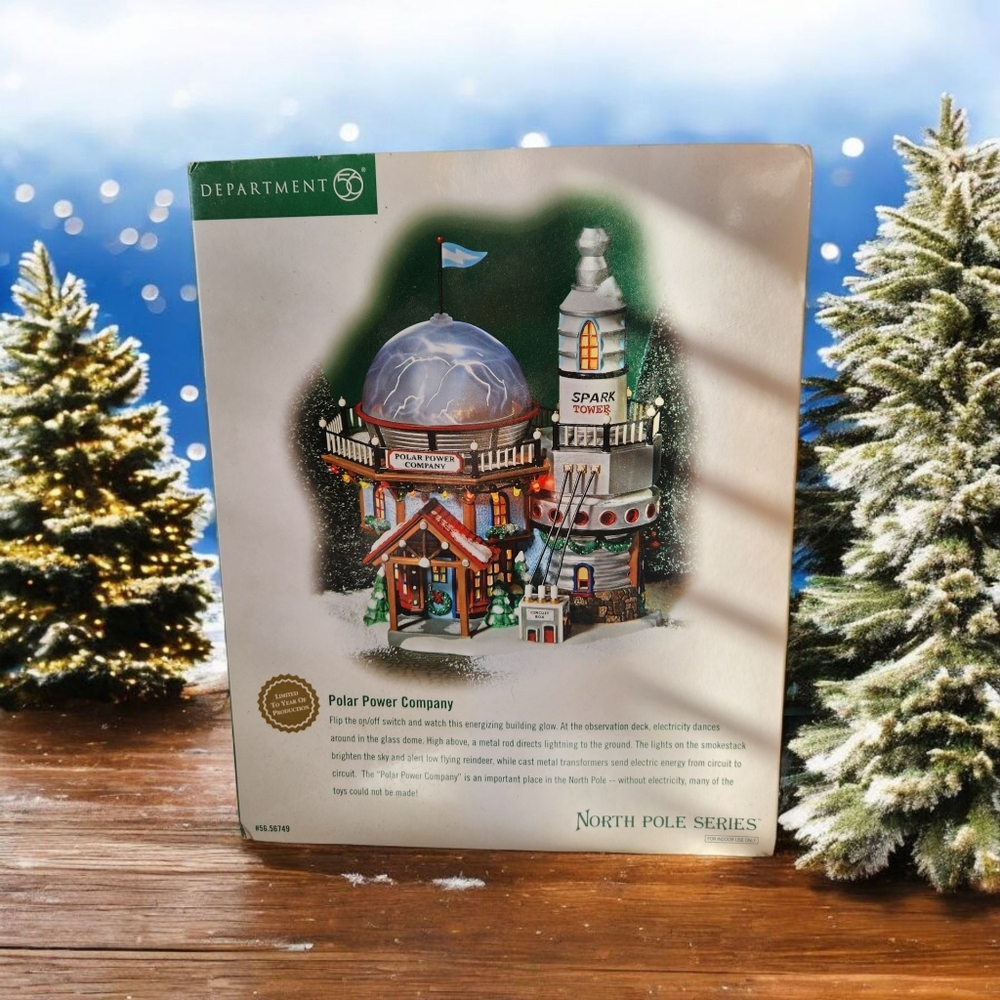 Department 56 Polar Power Company- Vintage North Pole Series-Dome Lights Up